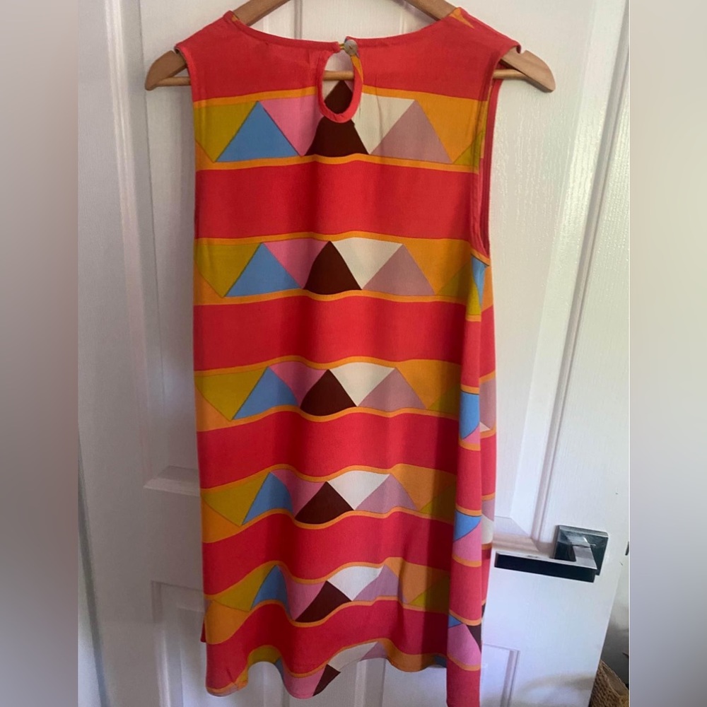 MISTER ZIMI Juanita Sleeveless Tina Geometric Triangle Print Shift Dress - Picture 14 of 16